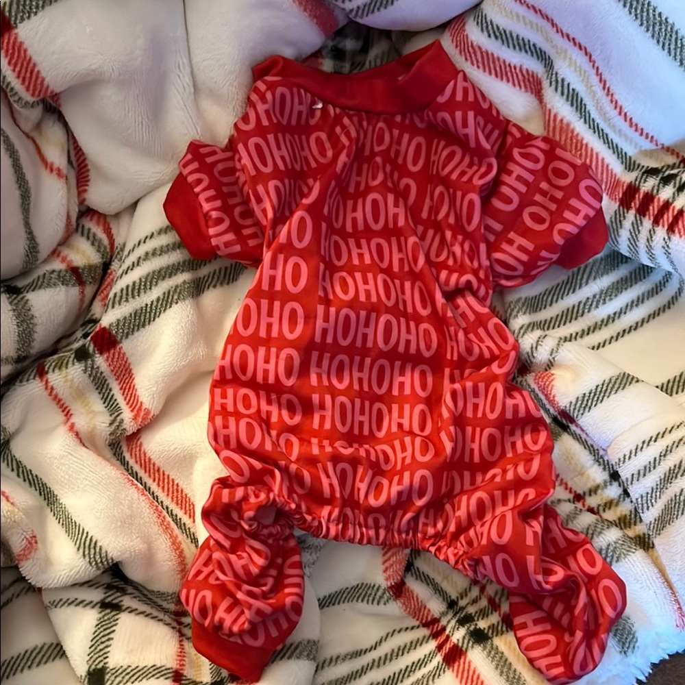4/$15 Festive Red Pet Pajamas